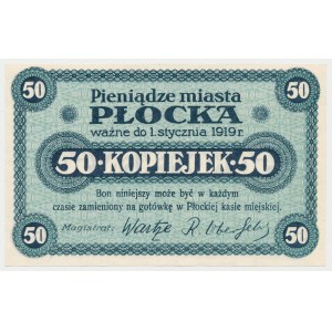 Płock, 50 kopiejek (ważne do 1.1.1919)