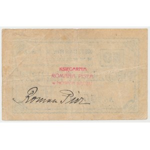 Nowy Sącz, Księgarnia R. PISZA, 50 halerzy (1919)