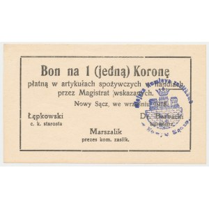 Nowy Sącz, 1 korona 1918 - wrzesień