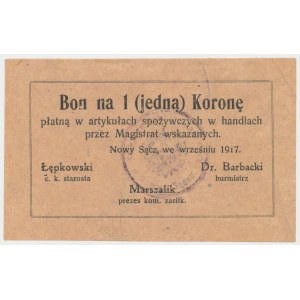 Nowy Sącz, 1 korona 1917 - wrzesień