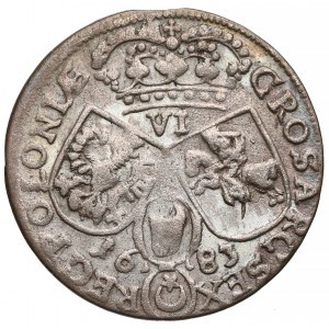 Jan III Sobieski, Szóstak Kraków 1683-C - duża korona 