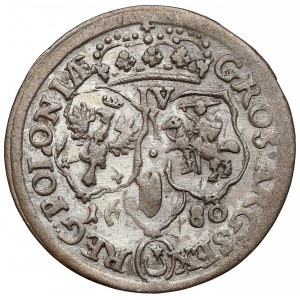 Jan III Sobieski, Szóstak Bydgoszcz 1680 czworak - nominał IV zamiast VI