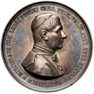 Medal kardynał Mieczysław Ledóchowski 1877