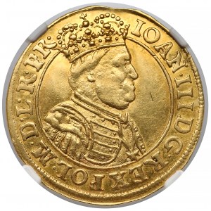 Jan III Sobieski, Dukat Gdańsk 1688 - NGC AU55