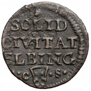 August III Sas, Szeląg Elbląg 1763 ICS