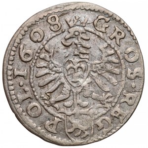 Zygmunt III Waza, Grosz Kraków 1608 - kule - LI