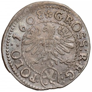 Zygmunt III Waza, Grosz Kraków 1608 - późny styl
