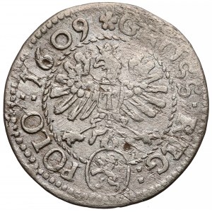 Zygmunt III Waza, Grosz Kraków 1609 - korona szeroka