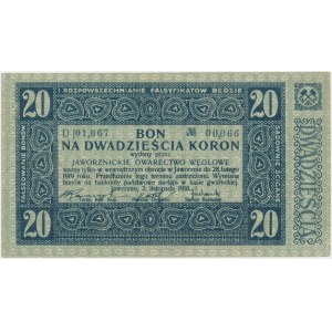 Jaworzno, Gwarectwo węglowe, 20 koron 1918