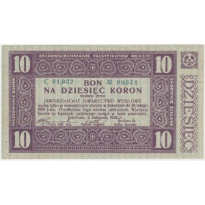 Jaworzno, Gwarectwo węglowe, 10 koron 1918