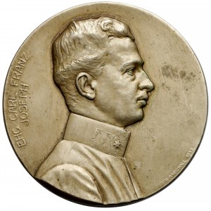 Austro-Węgry, Medal jednostronny, Arcyksiążę Karol Franciszek Józef 1915 r.