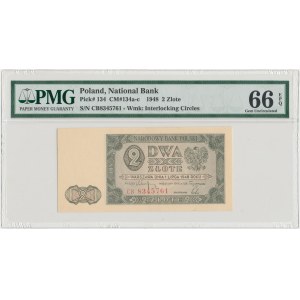 2 złote 1948 - CB - PMG 66 EPQ