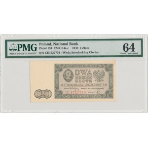 2 złote 1948 - CE - PMG 64