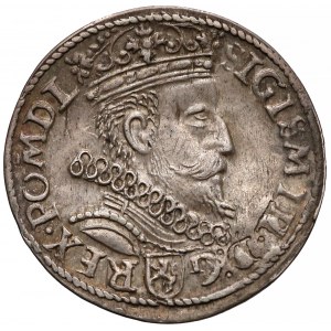 Zygmunt III Waza, Trojak Kraków 1605 - piątka z belką