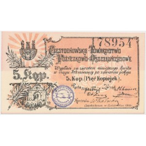 Częstochowa, 5 kopiejek 1914
