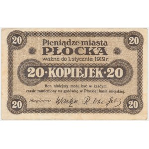 Płock, 20 kopiejek (ważne do 1.1.1919)