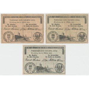 Grudziądz (Graudenz), 5, 10 i 20 mk (1920) w walucie polskiej 