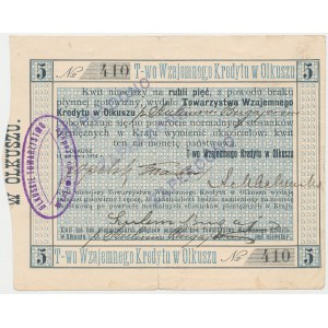 Olkusz, T-wo Wzajemnego Kredytu, 5 rubli 1914