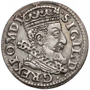 Zygmunt III Waza, Trojak Kraków 1606 - Lewart w okrągłej
