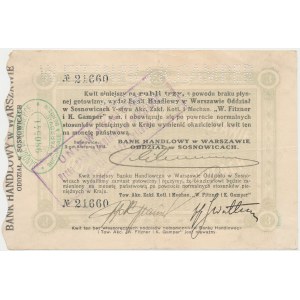 Sosnowice, W. Fitzner i K. Gamper, 3 ruble 1914 