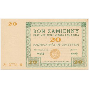 Zamość, 20 złotych 1944