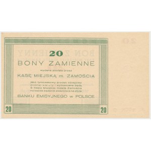 Zamość, 20 złotych 1944