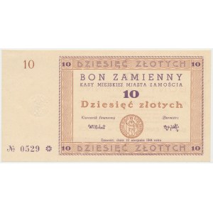 Zamość, 10 złotych 1944