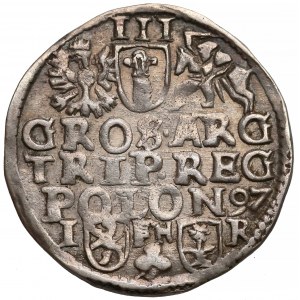 Zygmunt III Waza, Trojak Poznań 1597 - data w wierszu / SIG III
