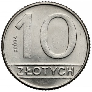 Próba NIKIEL 10 złotych 1989