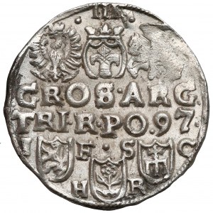 Zygmunt III Waza, Trojak Bydgoszcz 1597 - z kokardą