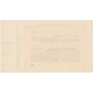 Sosnowice, SATURN, 1 rubel 1914 - blankiet z grzbietem
