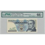 100.000 złotych 1990 - AS 0000004 - PMG 66 EPQ
