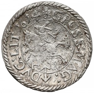 Zygmunt III Waza, Grosz Wilno 1614 HW - rzadki