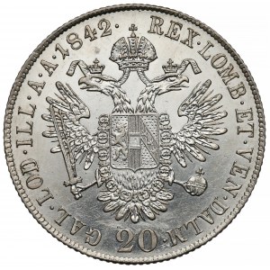 Austria, 20 krajcarów 1842-C