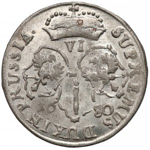 Niemcy, Prusy, Fryderyk Wilhelm, Szóstak Królewiec 1680 HS