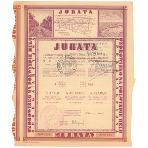 JURATA Uzdrowisko na Półwyspie Helu, Em.1, 5x 100 zł 1930