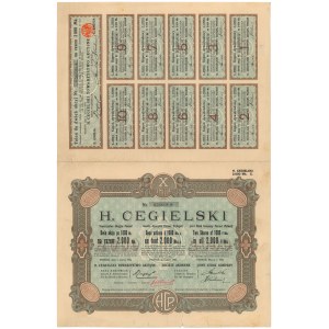 H. CEGIELSKI T-wo Akcyjne, Em.10, 2x 1.000 mkp 1924