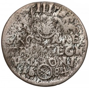 Jan III Sobieski, Trojak Bydgoszcz 1684 - błąd ARE - rzadki