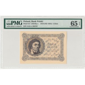 2 złote 1919 - S. 42 A - PMG 65 EPQ