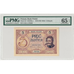 5 złotych 1919 - S. 22 A - PMG 65 EPQ