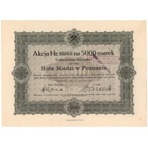 Huta Miedzi w Poznaniu, 5.000 mk 1921