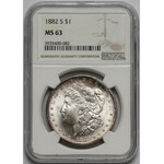 USA, Dolar 1882-S, San Francisco - NGC MS63
