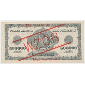 WZÓR 500.000 mkp 1923 - 7 cyfr - A - bez perforacji