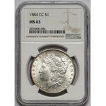 USA, Dolar 1884-CC, Carson City - NGC MS63