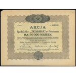 Spółka Akcyjna TKANINA w Poznaniu, Em.5, 50.000 mk 1923