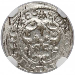 Zygmunt III Waza, Szeląg Ryga 1600 - NGC MS64