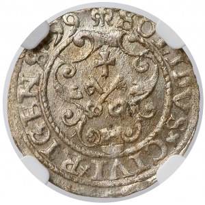 Zygmunt III Waza, Szeląg Ryga 1599 - NGC MS64