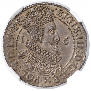 Zygmunt III Waza, Ort Gdańsk 1623 - piękny - NGC MS63
