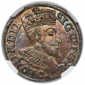 Zygmunt III Waza, Trojak Olkusz 1594 - NGC MS64✮