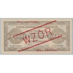 WZÓR 100.000 mkp 1923 - A - bez perforacji - PMG 65 EPQ